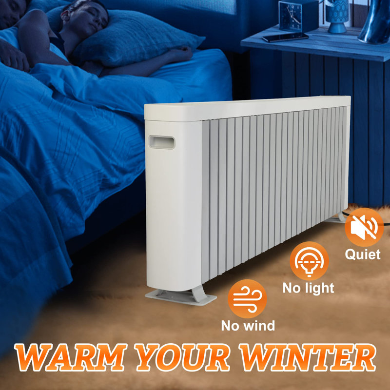 LUCKYREMORE KM3796 1500 Watt 5100 BTU Electric Radiator Space Heater